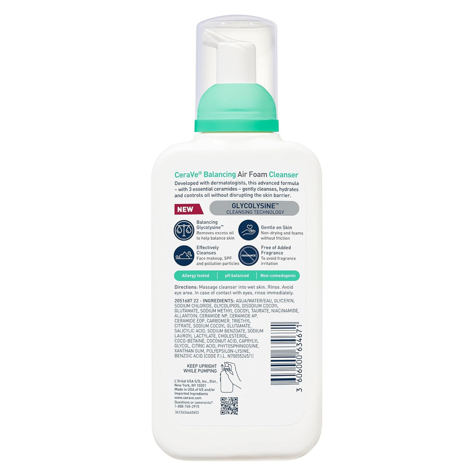 CeraVe Balancing Air Foam Face Wash