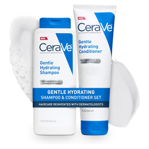 CeraVe Gentle Hydrating Shampoo, With Ceramides, Niacinamide & Hyaluronic Acid For Soft, Healthy Looking Hair & Scalp, Sulfate Free & Color Safe Shampoo, For All Hair Types, 12 Oz
