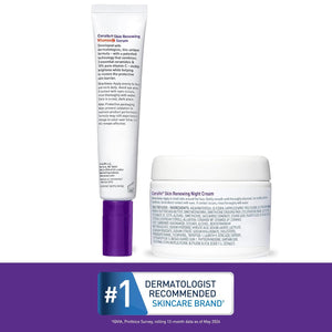 CeraVe Vitamin C Serum and Night Cream Skin Care Set