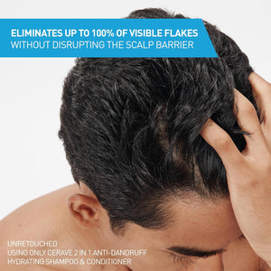 CeraVe 2 In 1 Hydrating Anti Dandruff Shampoo And Conditioner Twin Pack